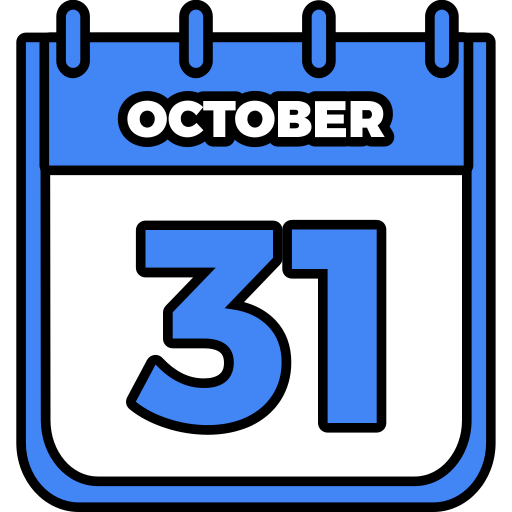 31 de octubre Generic color lineal-color icono
