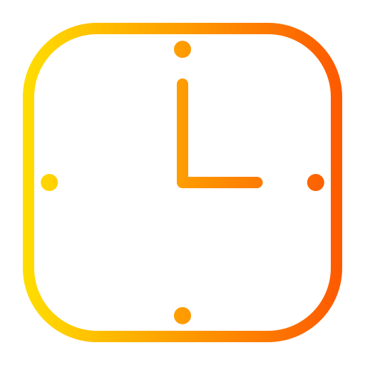 時計 Generic gradient outline icon