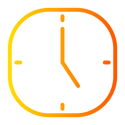 Clock Generic gradient outline icon