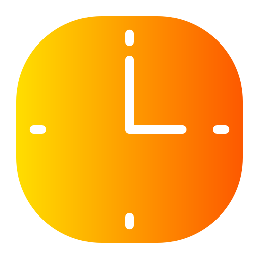 orologio Generic gradient fill icona