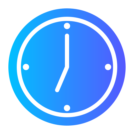 orologio Generic gradient fill icona