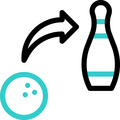 bowling Basic Accent Outline icon