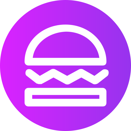 hamburger Generic gradient fill ikona