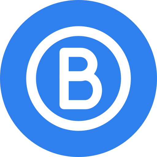 Letter B Generic color fill icon