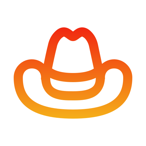 Cowboy hat Generic gradient outline icon