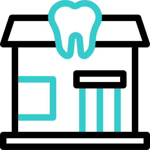 clínica dental Basic Accent Outline icono
