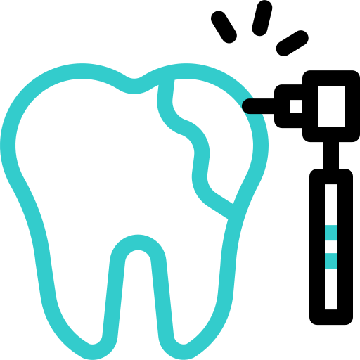 Tooth drill Basic Accent Outline icon