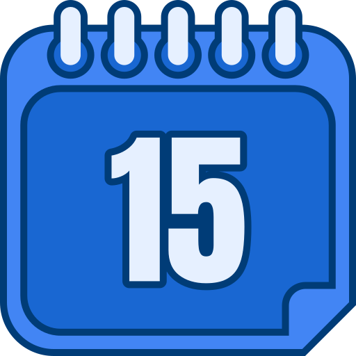 Number 15 Generic color lineal-color icon