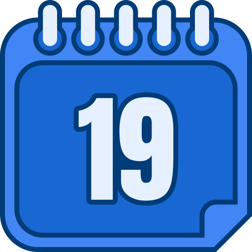 Number 19 Generic color lineal-color icon