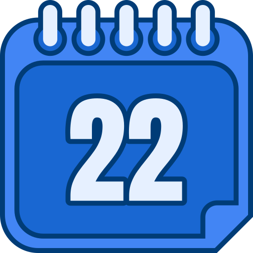 Number 22 Generic color lineal-color icon