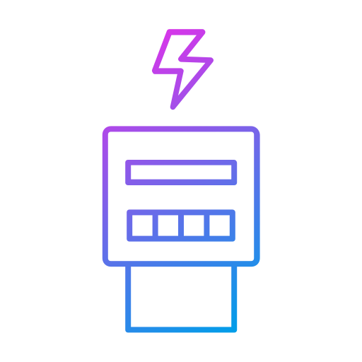 Electric meter Generic gradient outline icon