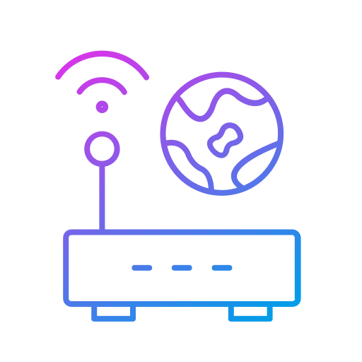 dispositivo router Generic gradient outline icona