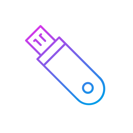 Flash disk Generic gradient outline icon