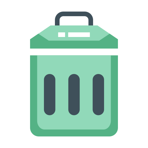 Garbage bin Generic color fill icon