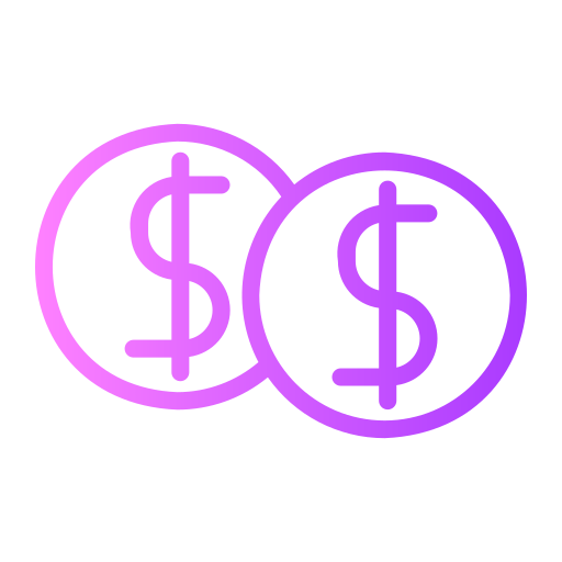 monety Generic gradient outline ikona