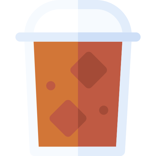 Iced Coffee Basic Rounded Flat icon