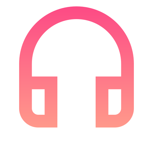 zestaw słuchawkowy Generic gradient fill ikona