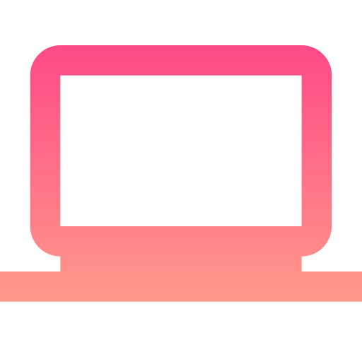 ordenador portátil Generic gradient fill icono