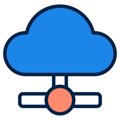 réseau cloud Generic color lineal-color Icône