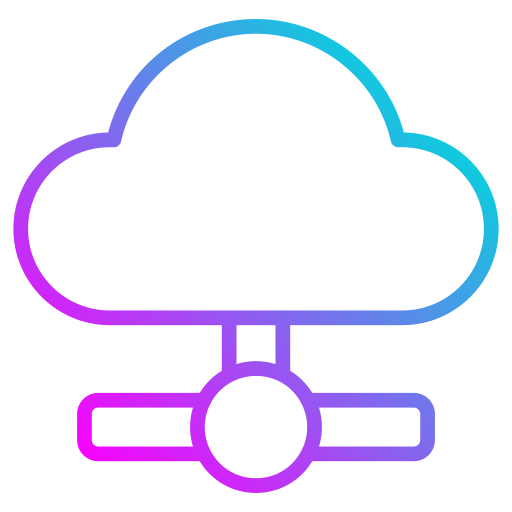 cloud-netzwerk Generic gradient outline icon
