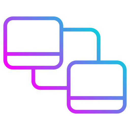 Data sharing Generic gradient outline icon