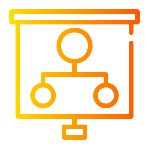 Hierarchical structure Generic gradient outline icon