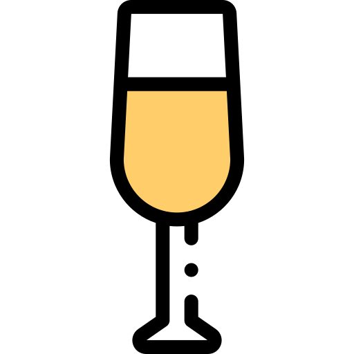 白ワイン Detailed Rounded Lineal color icon