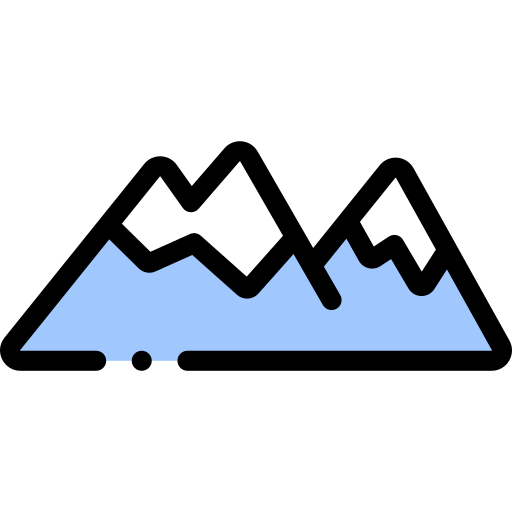 山 Detailed Rounded Lineal color icon