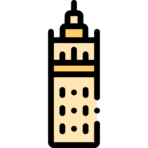 ヒラルダの塔 Detailed Rounded Lineal color icon