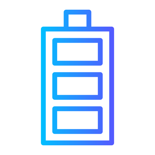 bateria Generic gradient outline ikona