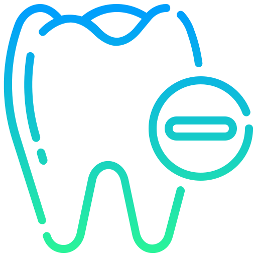 extracción dental Generic gradient outline icono