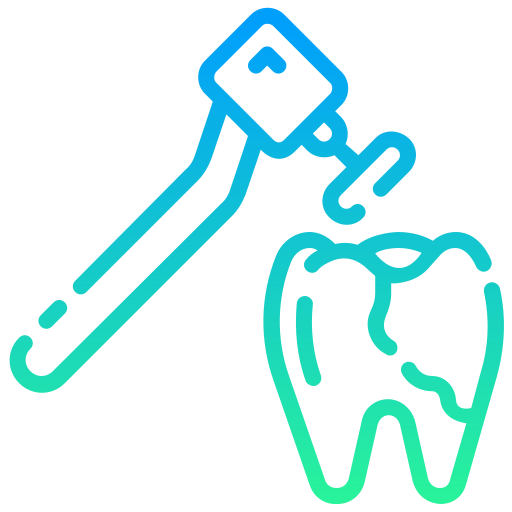 limpieza dental Generic gradient outline icono