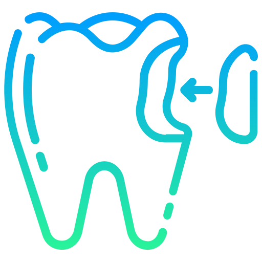 Tooth filling Generic gradient outline icon