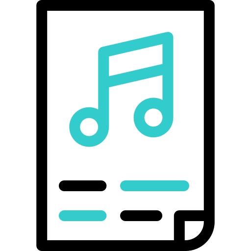 música Basic Accent Outline icono