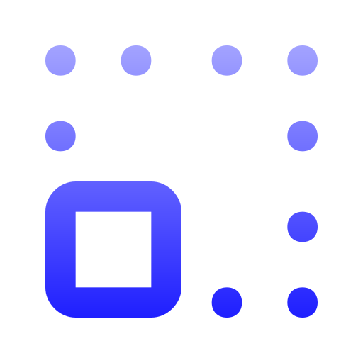 Bottom alignment Generic gradient outline icon
