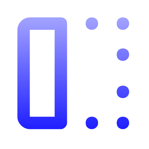 linksbündig Generic gradient outline icon