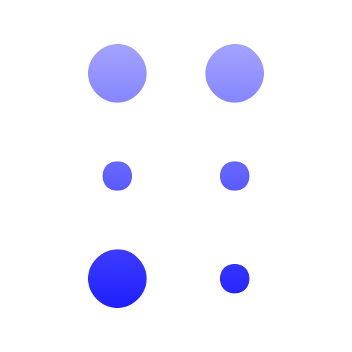 braille Generic gradient outline icoon