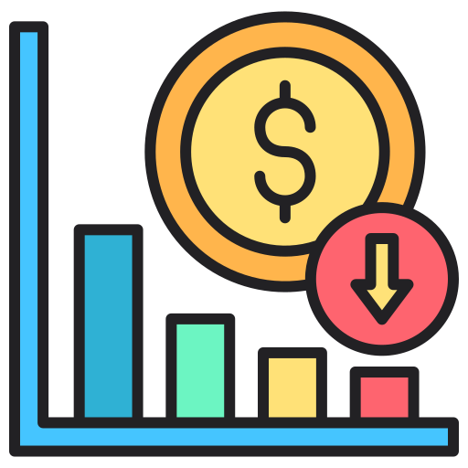 Losses Generic color lineal-color icon