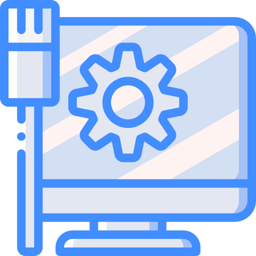 monitor Basic Miscellany Blue icon