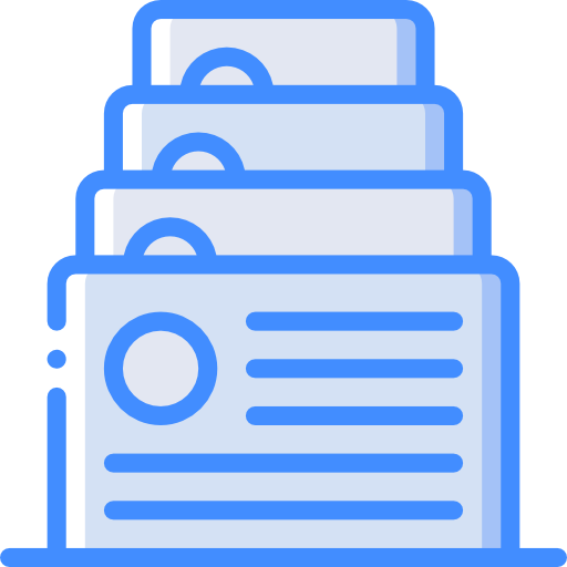 Files Basic Miscellany Blue icon
