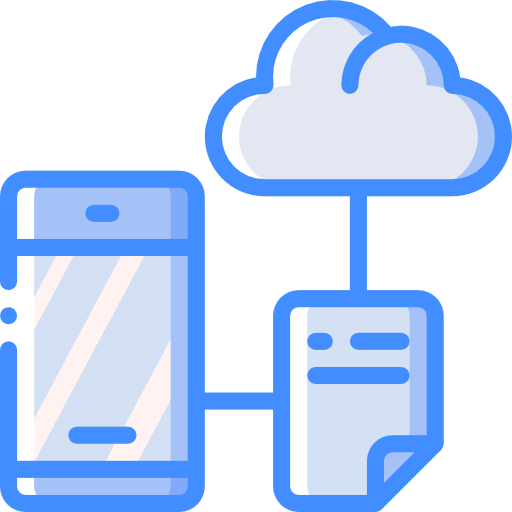 Cloud computing Basic Miscellany Blue icon