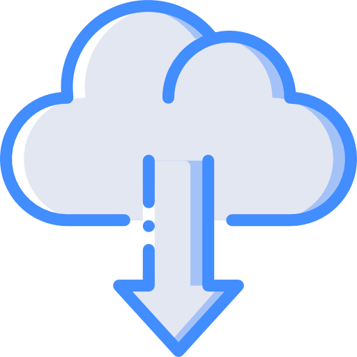 Cloud computing Basic Miscellany Blue icon