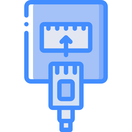 ethernet Basic Miscellany Blue ikona