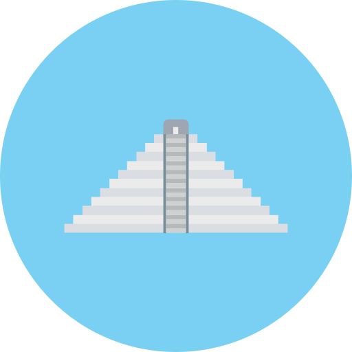 maya-piramide Generic color fill icoon