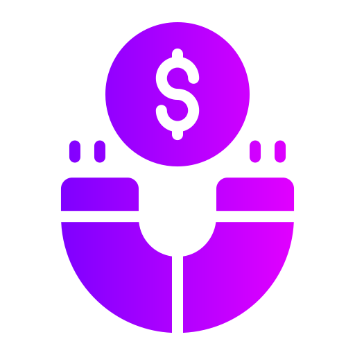 Money magnet Generic gradient fill icon