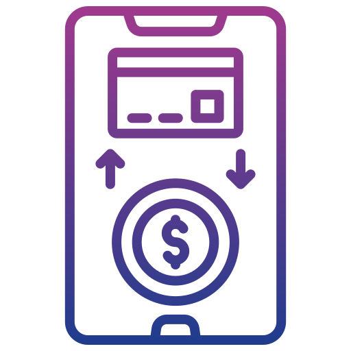digitaal geld Generic gradient outline icoon