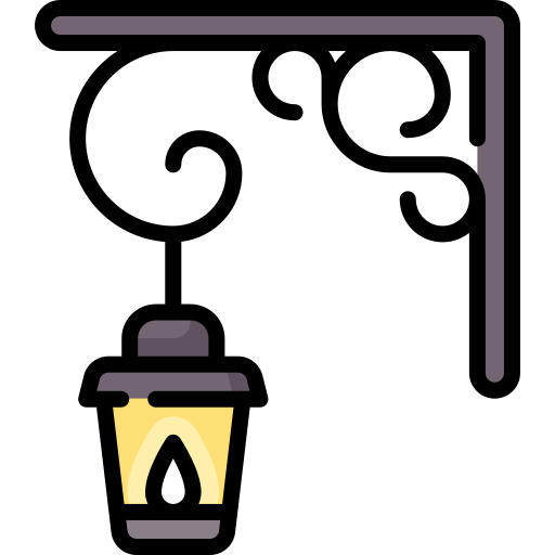Street Lamp Special Lineal color icon