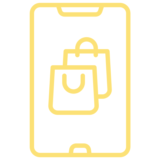 Mobile shopping Generic color outline icon