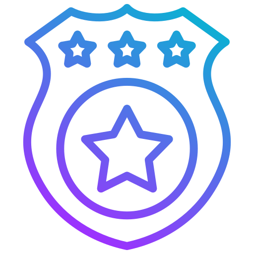 escudo da polícia Generic gradient outline Ícone