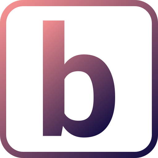 letter b Generic gradient outline icoon